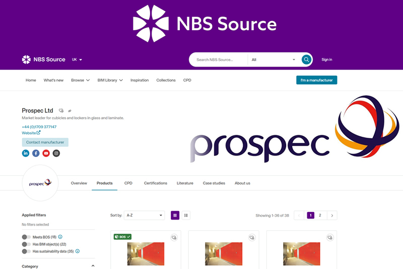 June 2026 - Prospec Updates NBS Source Listing To Enhance Product Information For Specifiers